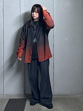 「JUNRED（ジュンレッド）のアイテム（パンツ）」を使った、KONOMIさん（レディース・158cm）の冬コーディネート