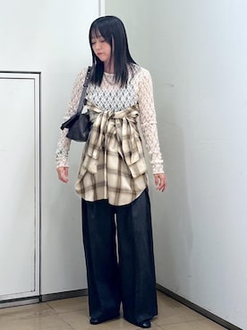 「アイテム（その他トップス）」を使った、KONOMIさん（レディース・158cm）の夏コーディネート