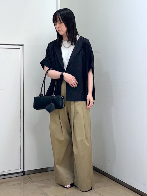 未使用品25SS プリマベールリラックスドルマンスリーブプルオーバー 黒 プリマベールリラックスドルマンスリーブプルオーバー［UVケア