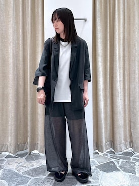 「4色展開」｜KONOMIさん（レディース・158cm）の春コーディネート