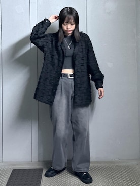 「JUNRED（ジュンレッド）のアイテム」を使った、KONOMIさん（レディース・158cm）の秋コーディネート