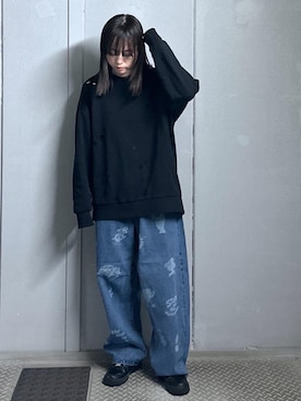 「JUNRED（ジュンレッド）のアイテム」を使った、KONOMIさん（レディース・158cm）の冬コーディネート