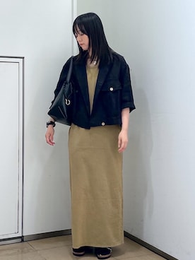 「アイテム（ブルゾン）」を使った、KONOMIさん（レディース・158cm）の夏コーディネート