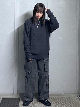 「JUNRED（ジュンレッド）のアイテム」を使った、KONOMIさん（レディース・158cm）の秋コーディネート