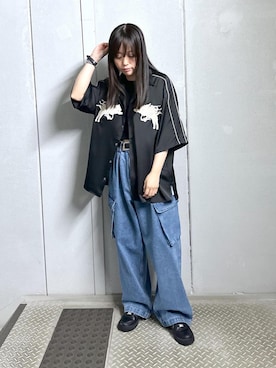 「re_k by JUNRED（レクバイジュンレッド）のアイテム（パンツ）」を使った、KONOMIさん（レディース・158cm）の夏コーディネート