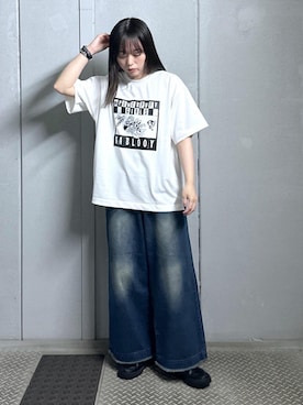「JUNRED（ジュンレッド）のアイテム」を使った、KONOMIさん（レディース・158cm）の夏コーディネート