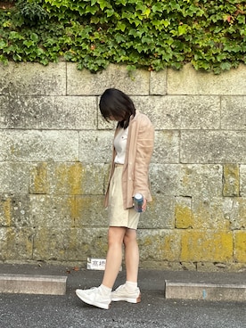 「Ray BEAMS（レイビームス）のアイテム（その他アウター）」を使った、よしまるさん（レディース・160cm）の夏コーディネート