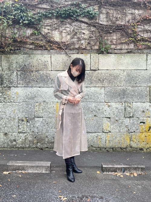 ジャケット・アウター Ameri Vintage 4WAY SHEER DOCKING TRENCH Ameri（アメリ）の「4WAY SHEER DOCKING TRENCH（トレンチコート