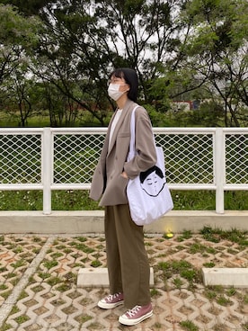 「Noritakeのアイテム」を使った、just an outfit diaryさん（レディース・168cm）の冬コーディネート