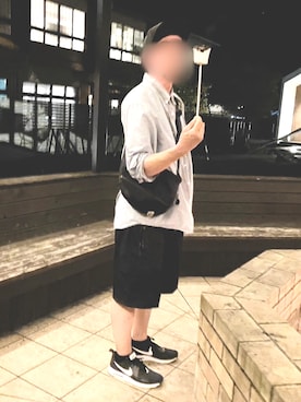 「アイテム（キャップ）」を使った、takeさん（メンズ・175cm）の夏コーディネート