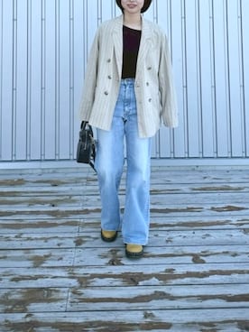 「BEAMS BOY（ビームスボーイ）のアイテム（ジャケット/アウター）」を使った、nnさん（レディース・157cm）の春コーディネート