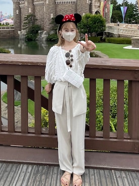 「フリンジ」｜N a n a m iさん（レディース・156cm）の夏コーディネート