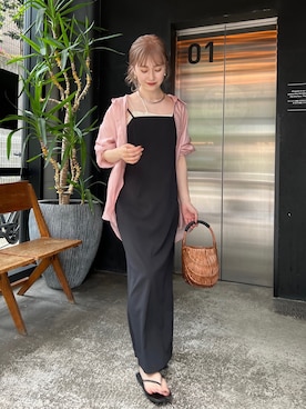 「ビーサン」｜「アイテム（その他）」を使った、N a n a m iさん（レディース・156cm）の春コーディネート