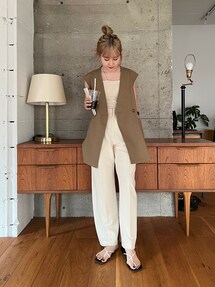 CAPRICIEUX LE'MAGE（カプリシューレマージュ）の「リネン混ハーフ
