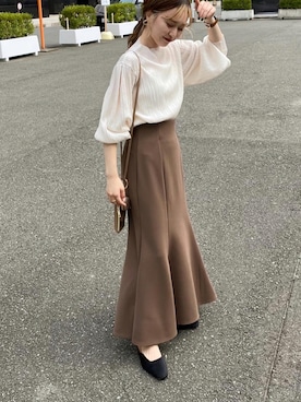 「CAPRICIEUX LE'MAGE（カプリシューレマージュ）のアイテム（パンプス）」を使った、N a n a m iさん（レディース・156cm）の秋コーディネート