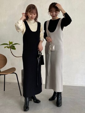 N a n a m iさん（レディース・156cm）の冬コーディネート