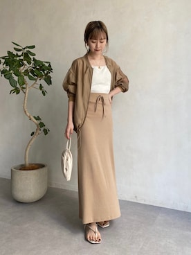 N a n a m iさん（レディース・156cm）の春コーディネート