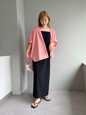 「ビーサン」｜「アイテム（その他）」を使った、N a n a m iさん（レディース・156cm）の夏コーディネート