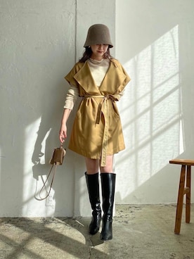 N a n a m iさん（レディース・156cm）の冬コーディネート