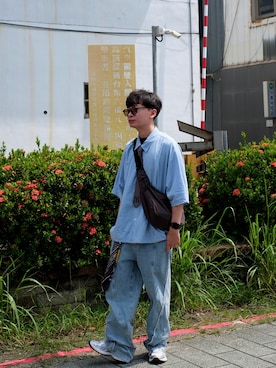 「OAKLEY（オークリー）のアイテム」を使った、jiaweiさん（メンズ・170cm）の冬コーディネート