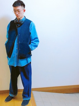 「Ralph Lauren」｜「アイテム（その他シューズ）」を使った、ゆあんじさん（メンズ・178cm）の春コーディネート