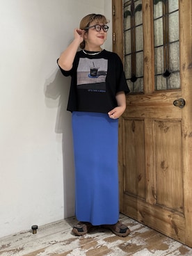 「PUAL CE CIN（ピュアルセシン）のアイテム」を使った、mizukiさん（レディース・157cm）の夏コーディネート