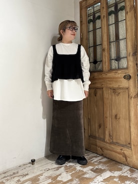 「ビスチェコーデ」｜mizukiさん（レディース・157cm）の秋コーディネート