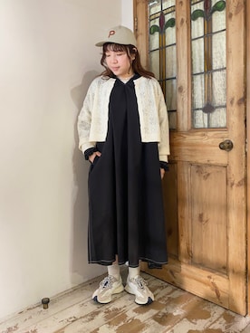 「SLOBE IENA（スローブイエナ）のアイテム（キャップ）」を使った、mizukiさん（レディース・157cm）の春コーディネート