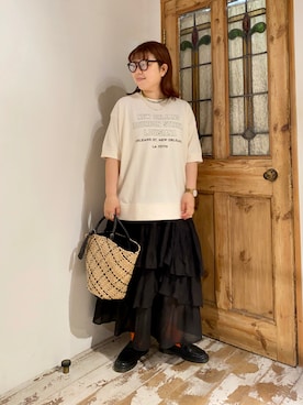 「インドコットン」｜mizukiさん（レディース・157cm）の夏コーディネート