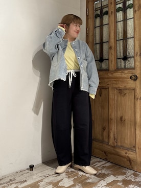 「PUAL CE CIN（ピュアルセシン）のアイテム」を使った、mizukiさん（レディース・157cm）の春コーディネート