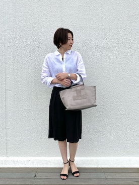 「TICCA（ティッカ）のアイテム（パンツ）」を使った、moricucciさん（レディース・166cm）の夏コーディネート