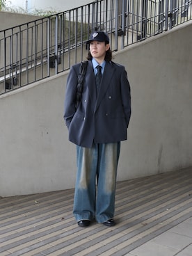 「COS（コス）のアイテム」を使った、KEIGOさん（メンズ・178cm）の春コーディネート