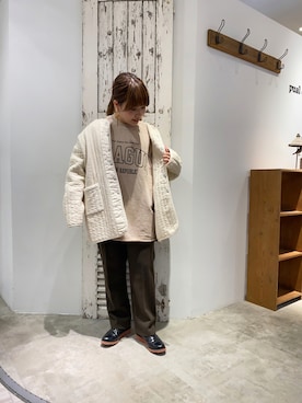 「ピグメント」｜「アイテム（その他アウター）」を使った、shooojiさん（レディース・150cm）の秋コーディネート