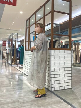 「ゆったりシルエット」｜「アイテム（ワンピース/ドレス）」を使った、shooojiさん（レディース・150cm）の夏コーディネート