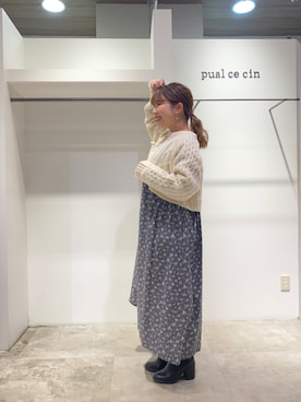 「PUAL CE CIN（ピュアルセシン）のアイテム（アンサンブル）」を使った、shooojiさん（レディース・150cm）の秋コーディネート