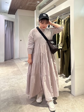 「シアタープロダクツ(THEATRE PRODUCTS)」｜「アイテム（帽子）」を使った、shooojiさん（レディース・150cm）の秋コーディネート