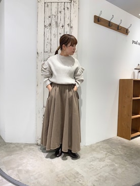 「袖フリル」｜shooojiさん（レディース・150cm）の秋コーディネート