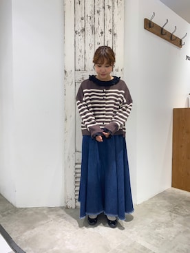 「パネルボーダー」｜shooojiさん（レディース・150cm）の秋コーディネート