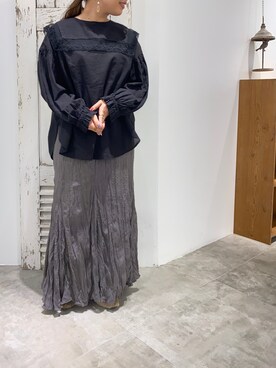 「ワッシャースカート」｜shooojiさん（レディース・150cm）の夏コーディネート