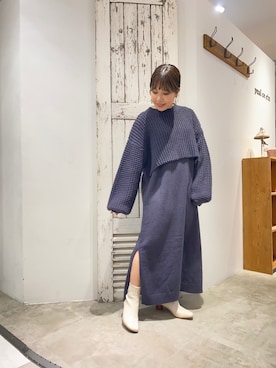 「PUAL CE CIN（ピュアルセシン）のアイテム（アンサンブル）」を使った、shooojiさん（レディース・150cm）の冬コーディネート