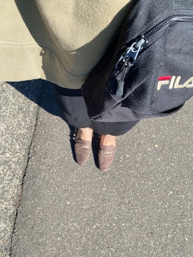 「FILA（フィラ）のアイテム（バッグ）」を使った、shooojiさん（レディース・150cm）の秋コーディネート