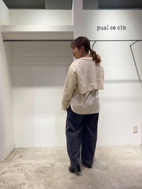 「PUAL CE CIN（ピュアルセシン）のアイテム（アンサンブル）」を使った、shooojiさん（レディース・150cm）の秋コーディネート