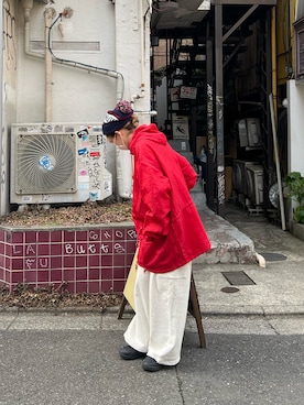 「ほめられ本命コーデ」｜「アイテム（ナイロンジャケット）」を使った、はるかさん（レディース・156cm）の冬コーディネート