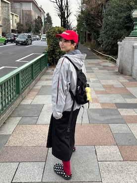 「adidas（アディダス）のアイテム（ジャケット/アウター）」を使った、はるかさん（レディース・156cm）の春コーディネート