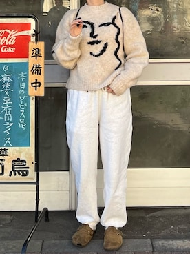 「新星WEARISTAにエントリー」｜「アイテム（サンダル）」を使った、はるかさん（レディース・156cm）の冬コーディネート