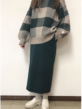 「Java（ジャバ）のアイテム」を使った、すいかさん（レディース・164cm）の冬コーディネート
