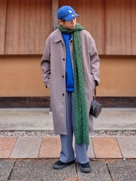 「TIDEWAY（タイドウェイ）のアイテム」を使った、しょーわさん（メンズ・168cm）の冬コーディネート