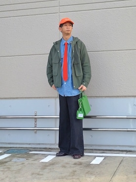 「はじめましてコーデ」｜「アイテム（マウンテンパーカー）」を使った、しょーわさん（メンズ・168cm）の春コーディネート