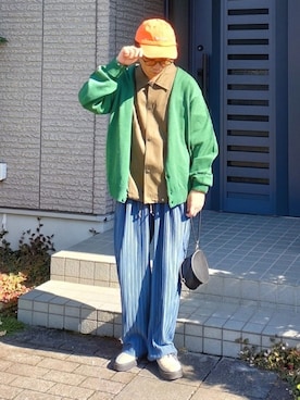「TIDEWAY（タイドウェイ）のアイテム」を使った、しょーわさん（メンズ・168cm）の秋コーディネート