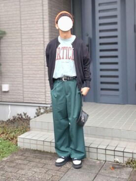 「TIDEWAY（タイドウェイ）のアイテム」を使った、しょーわさん（メンズ・168cm）の秋コーディネート
